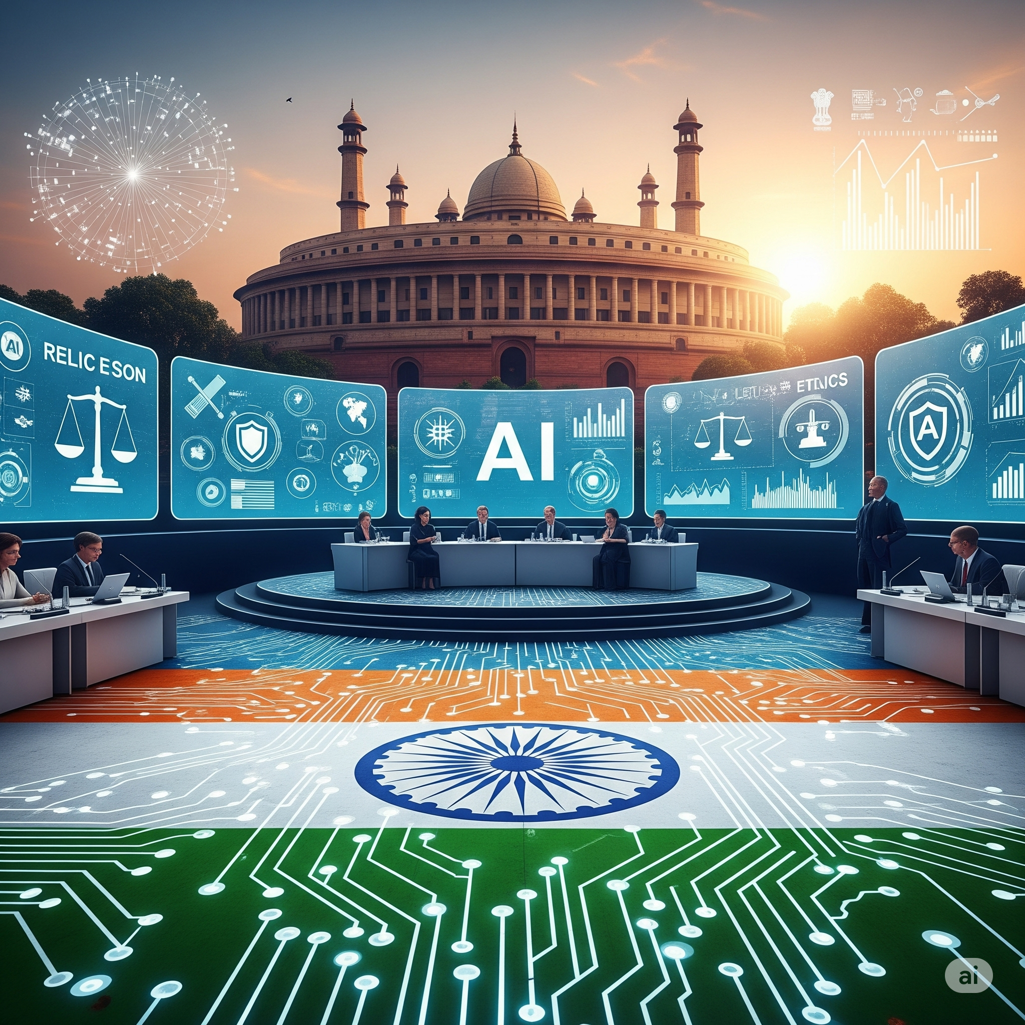 AI conference in India with global delegates.