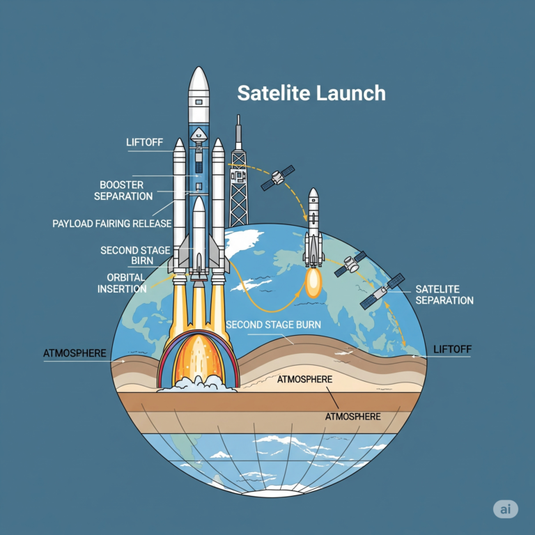 How Satellites Work: From Launch to Orbit in Simple Terms