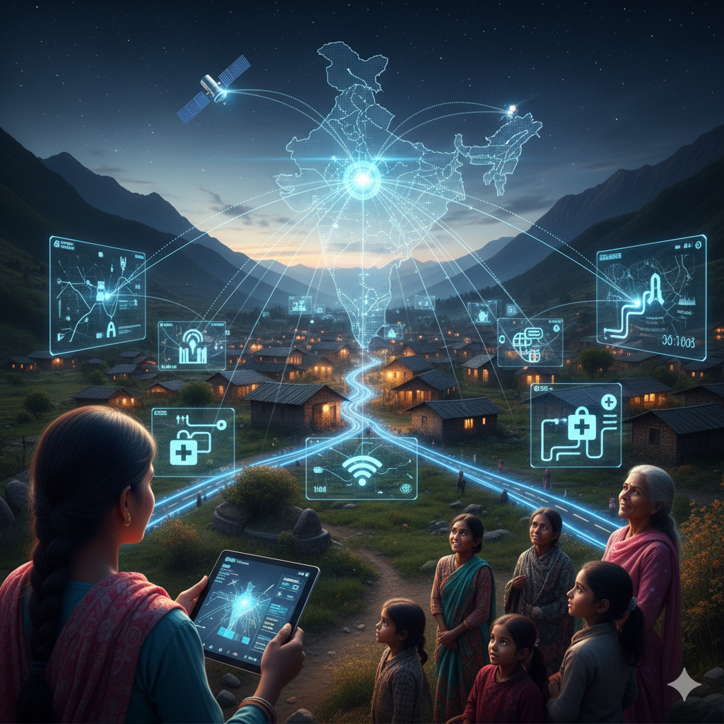 GIS layers connect India's remote villages, empowering communities with digital access.