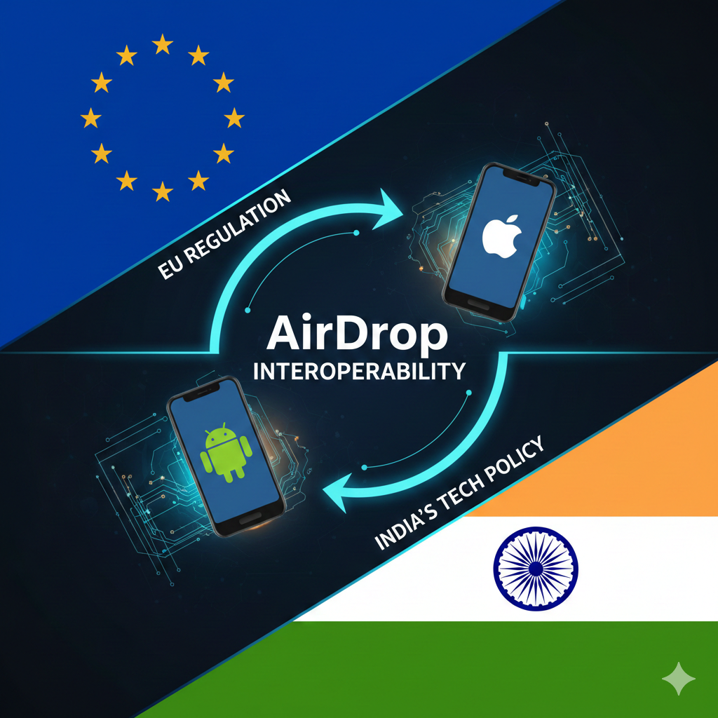 , "AirDrop Interoperability" linking Android-iOS.