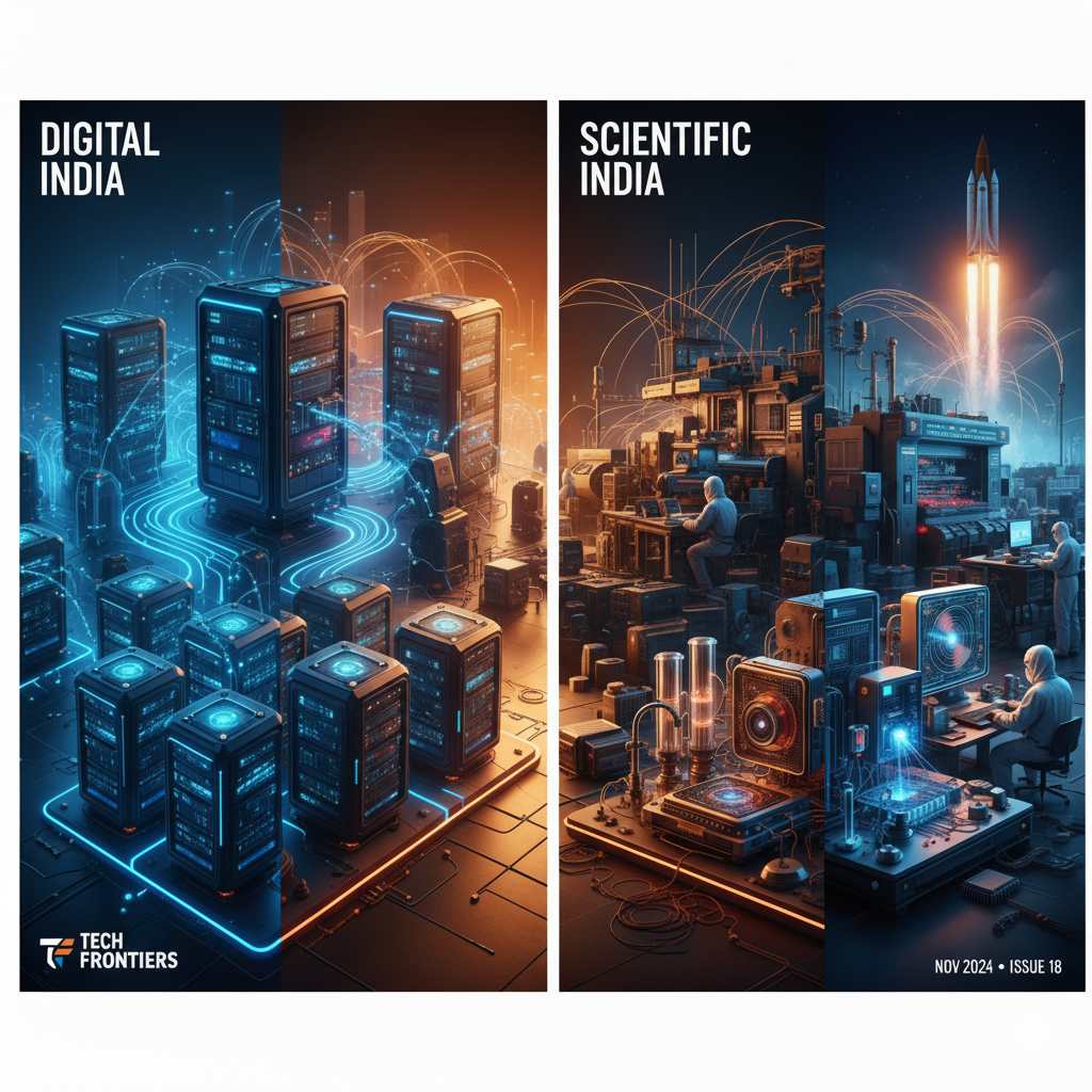 India's tech revolution: data centers, quantum computing, space.
