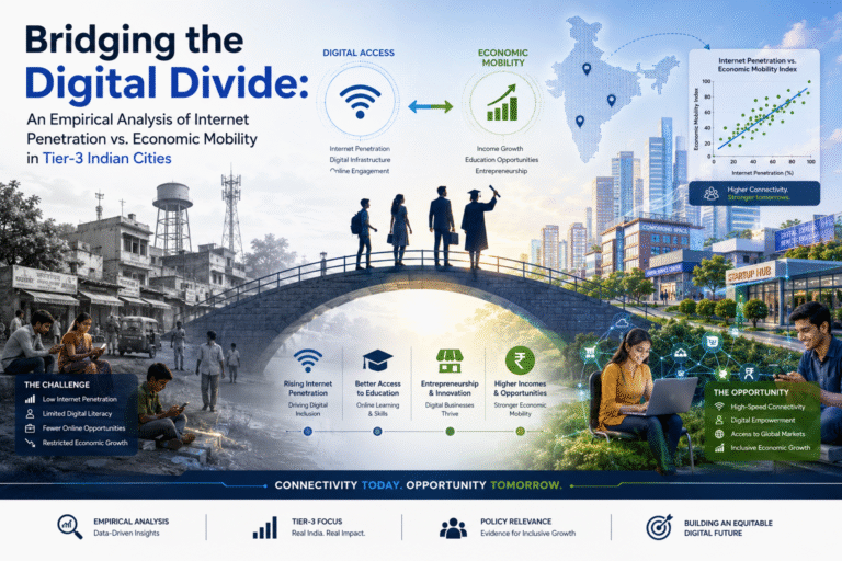 Bridging the Digital Divide: An Empirical Analysis of Internet Penetration vs. Economic Mobility in Tier-3 Indian Cities