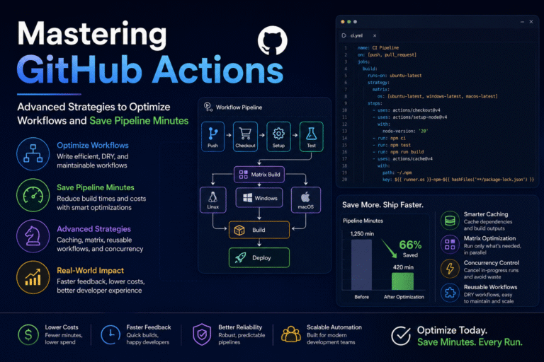 Mastering GitHub Actions: Advanced Strategies to Optimize Workflows and Save Pipeline Minutes