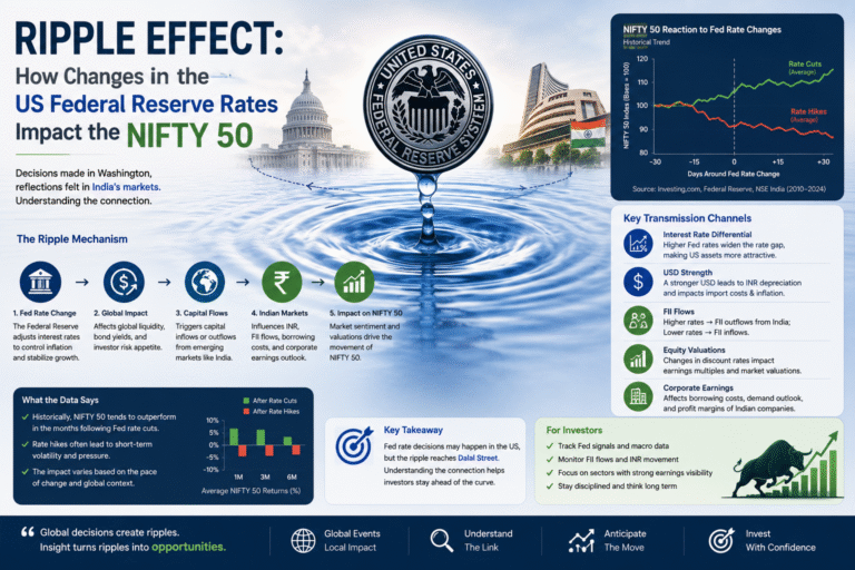 The Ripple Effect: How Changes in the US Federal Reserve Rates Impact the NIFTY 50